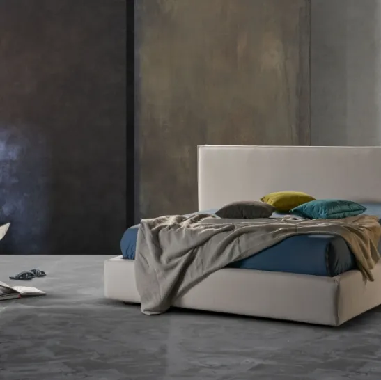 Letto semplice ed elegante con contenitore Milo Ring 28 di Excò