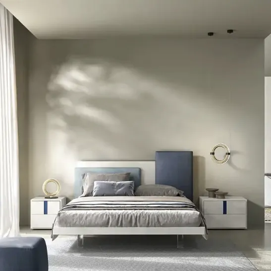 Letto Mondrian C13 con testiera di Moretti Compact Giorno Notte