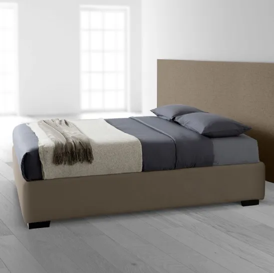 Letto Sommier 133 in tessuto con box contenitore di Stilfar Italia