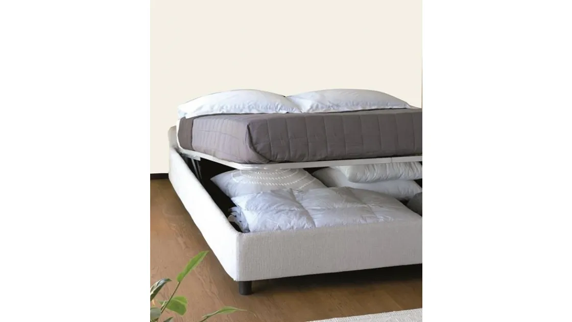 Letto in tessuto Sommier con contenitore di Hoppla