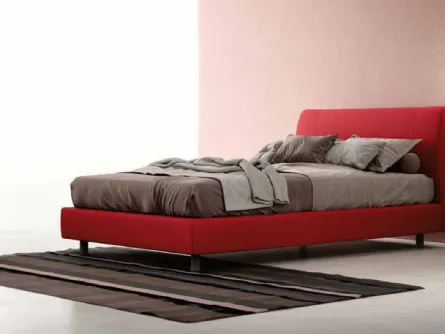 Letto in tessuto con testiera Spoon di Zalf