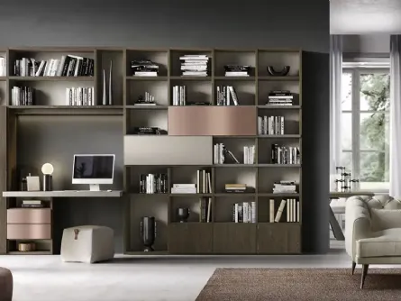 Libreria Kosmos KL215 di Moretti Compact Giorno Notte