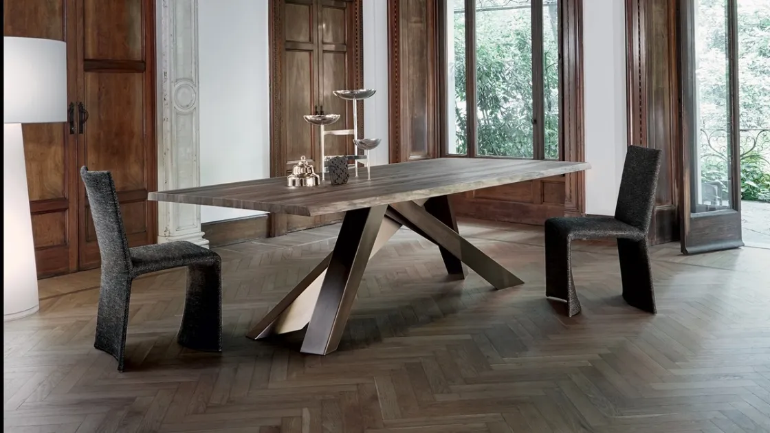 Tavolo Big Table con piano in legno di Bonaldo