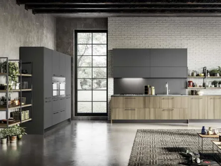 Cucina Moderna ad angolo in laminato e laccato Cloe 03 di Arredo3